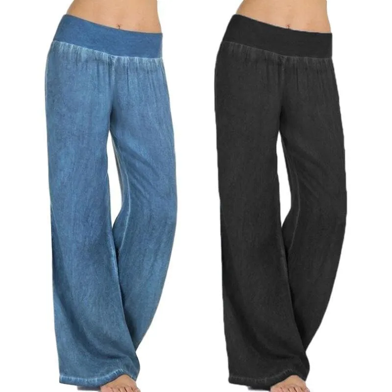 casual wide leg pants jeans