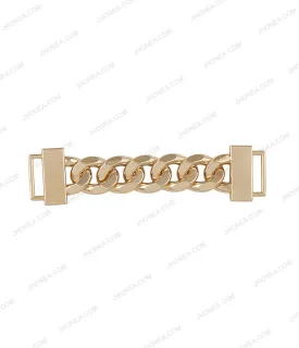 Chain Design Shiny Gold Fashion Belt Accessory