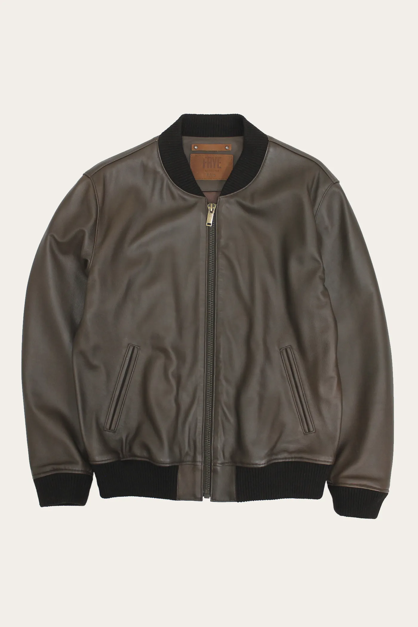 Classic Leather Bomber Jacket