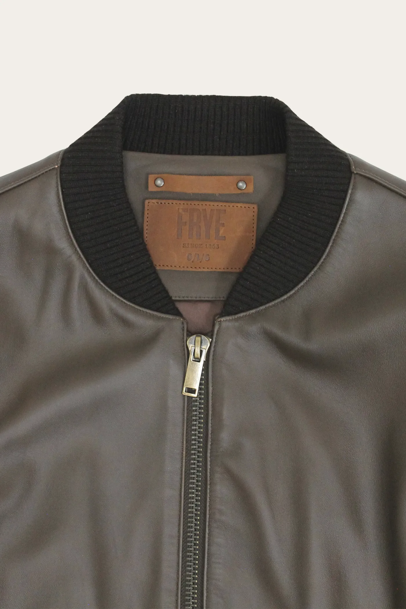 Classic Leather Bomber Jacket