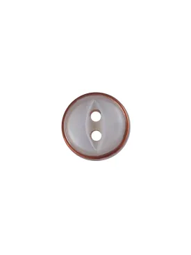 Decorative Transparent with Copper Ring 10mm Shirt Button