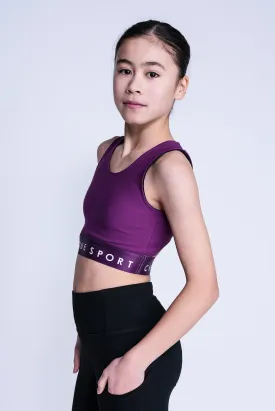 Empower Crop Top in Berry