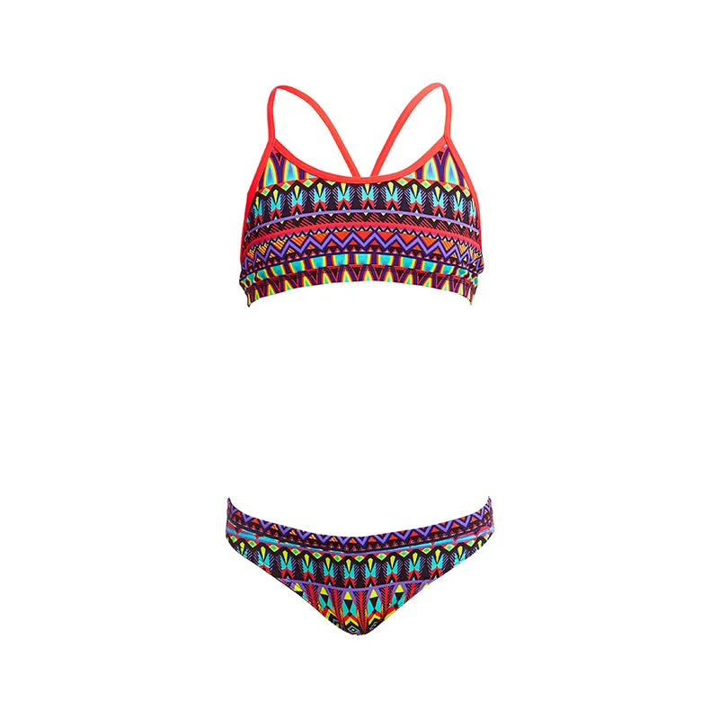 Funkita - Fire Tribe - Girls Racerback Two Piece