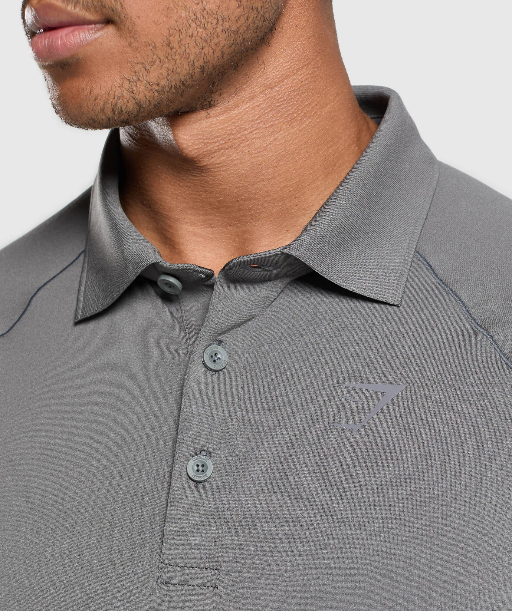 Gymshark Performance Polo Shirt - Pitch Grey