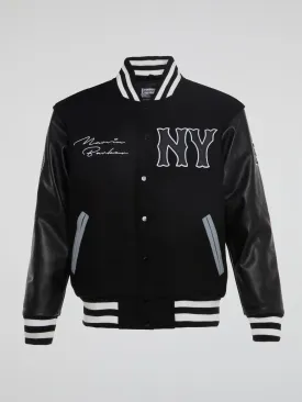 Headgear - New York Black Yankees Black Varsity Jacket