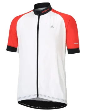 Herren Fahrradtrikot Kurzarm Pro Line Weiss-Rot-Schwarz Setprodukt