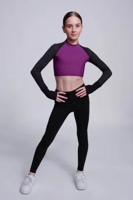 Inspire Crop Top in Berry