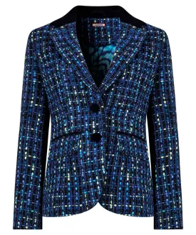 Joe Browns 16 Blue Tiah Tweed Jacket