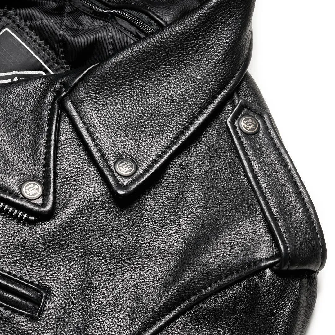 ROAD BORN CLASSIC MENS LEATHER MOTORCYCLE JACKET