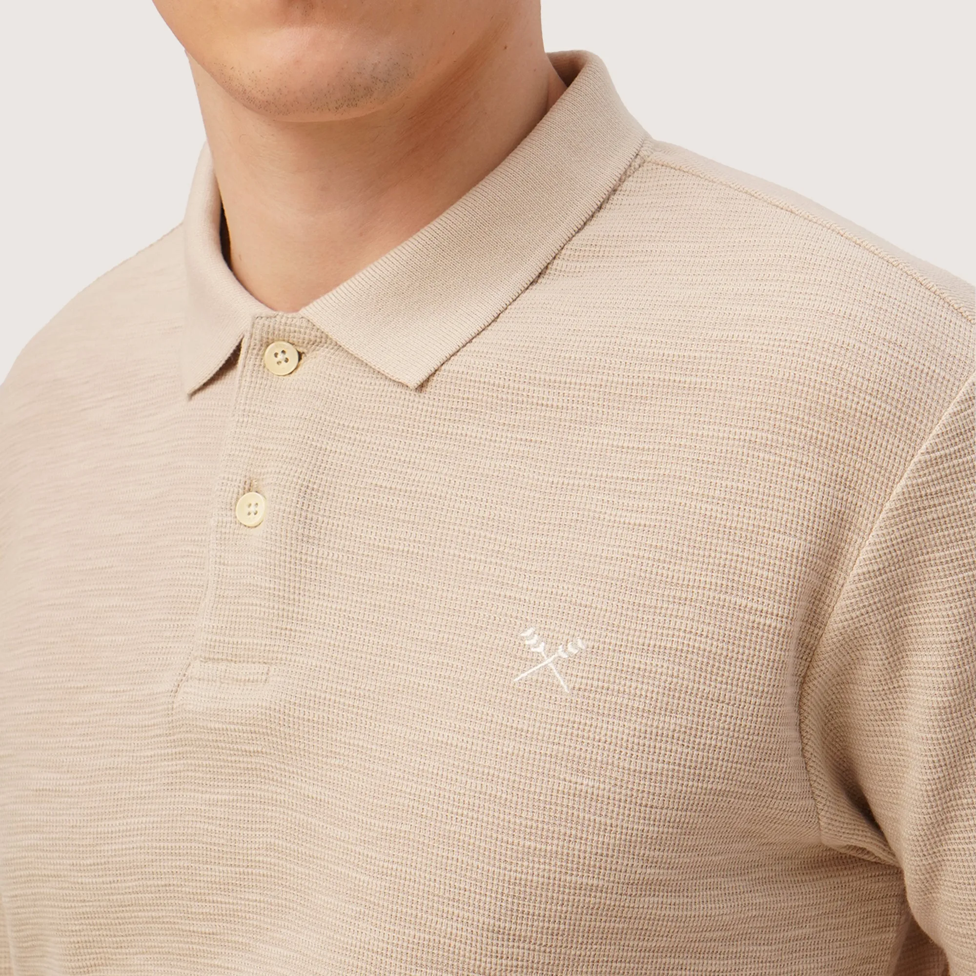 Textured Knit Polo