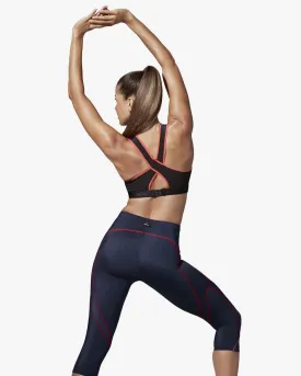 Xtra Support High Impact Sports Bra: True Navy/Hot Coral